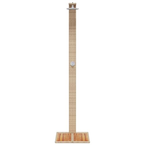 Buitendouche 50x55x224 cm poly rattan en acaciahout beige 5