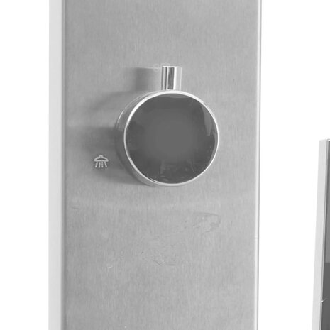 Buitendouche recht roestvrij staal 9