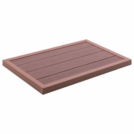 Vloerelement voor solardouche 101x63x5,5 cm HKC bruin 1