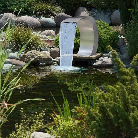 Zwembadwaterval 45x30x60 cm roestvrij staal  6