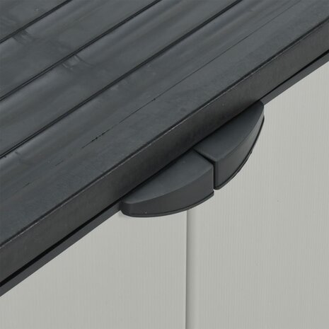 Tuinafvalkast 68x40x85 cm polypropeen grijs en zwart 8