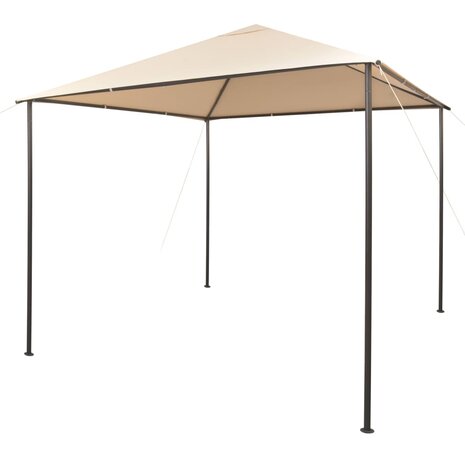 Prieel 3x3 m staal beige 1