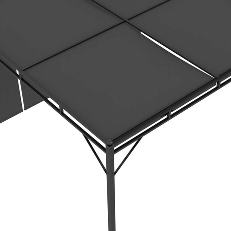 Tuinprieel met zijgordijn 3x3x2,25 m antraciet 7