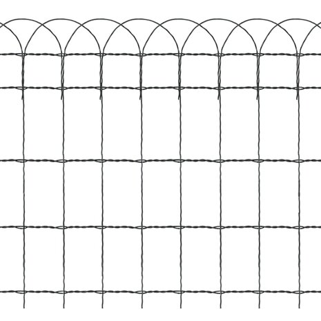 Borderafscheiding 10x0,65 m gepoedercoat ijzer 3
