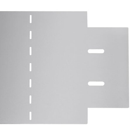 Grasboorden 10 st 100x20 cm gegalvaniseerd staal 8
