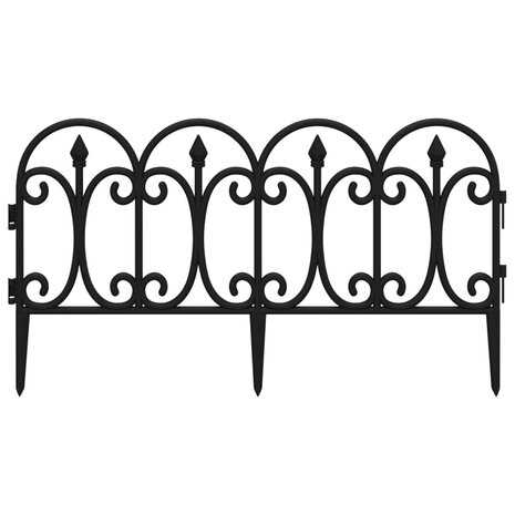 Gazonranden 17 st 10 m polypropeen zwart 4