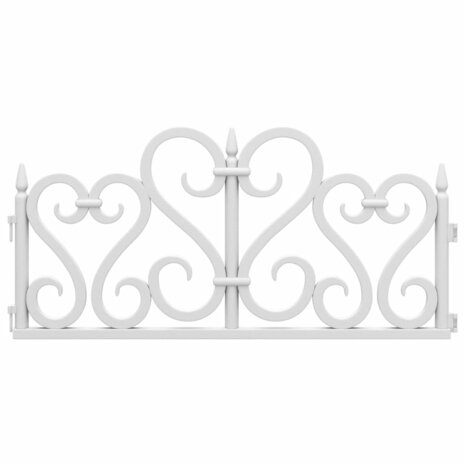 Gazonranden 17 st 10 m polypropeen wit 4