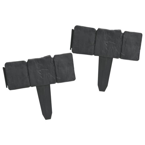 Gazonranden 41 st steen-look 10 m kunststof 4