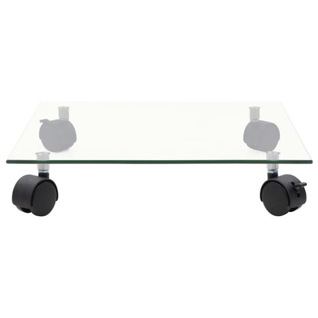 Plantenrollers 4 st vierkant 35x35 cm gehard glas 3