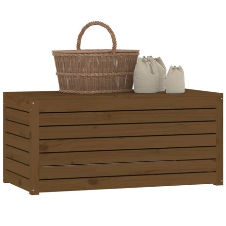 Tuinbox 101x50,5x46,5 cm massief grenenhout honingbruin 4