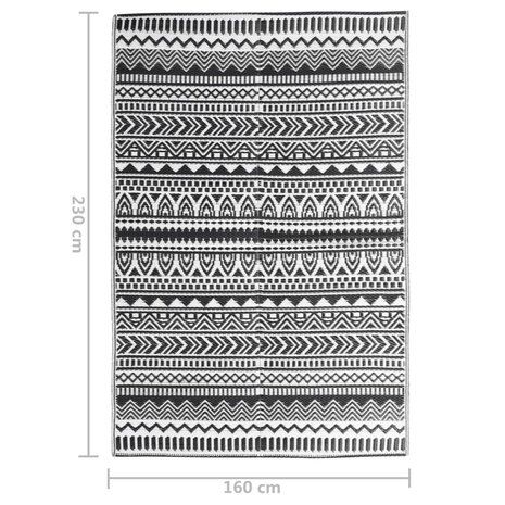 Buitenkleed ARAKIL 160x230 cm polypropeen zwart 7
