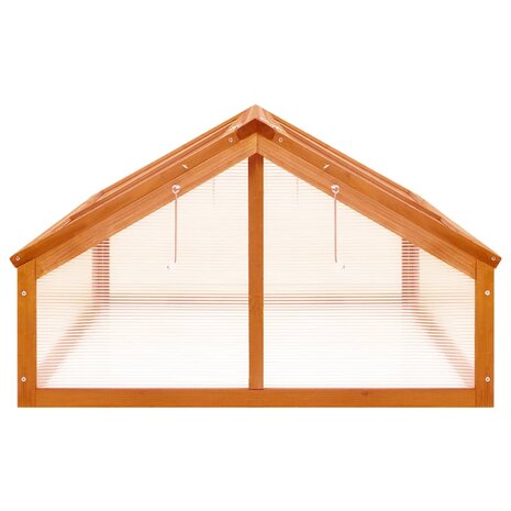 Broeikas 114x80x50 cm vurenhout bruin 4