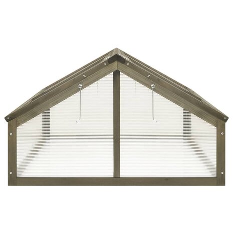 Broeikas 114x80x50 cm vurenhout grijs 4