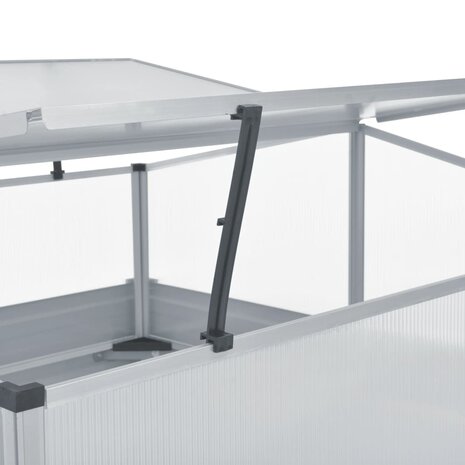 Tuinkas 100x100x85 cm gegalvaniseerd staal grijs  5