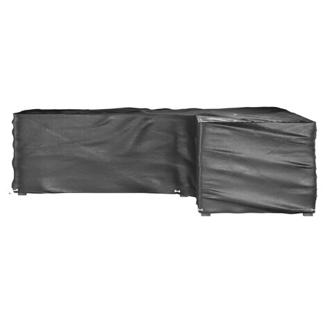 Tuinmeubelhoezen L-vormig 2 st 16 oogjes 250x250x70 cm 4
