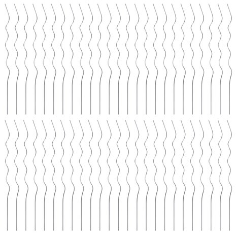 Plantenstok spiraal 110 cm gegalvaniseerd staal 50 st 3