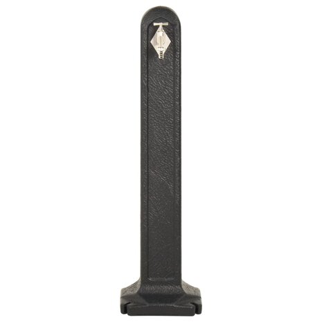 Waterzuil met kraan steen-look antracietkleurig 3