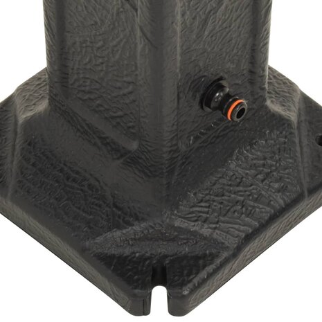 Waterzuil met kraan steen-look antracietkleurig 6