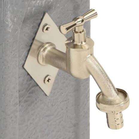 Waterzuil met kraan steen-look lichtgrijs 6