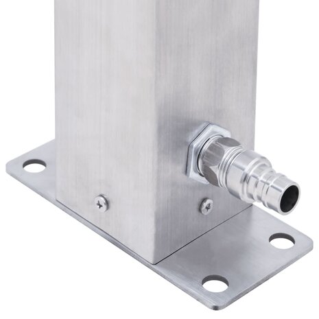 Waterzuil vierkant 60 cm roestvrij staal 6