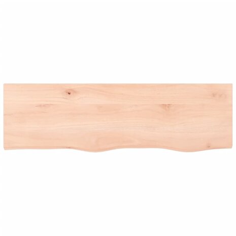 Wastafelblad 100x30x2 cm onbehandeld massief hout 3