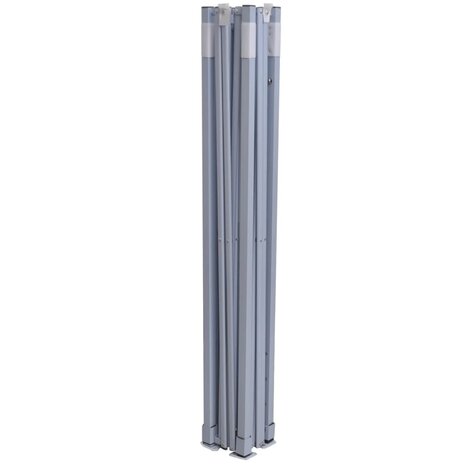 Partytent met 4 zijwanden inklapbaar 2x2 m staal blauw 7