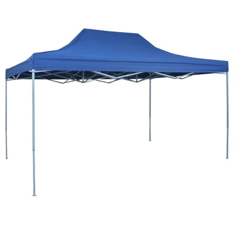 Partytent inklapbaar 3x4 m staal blauw 1