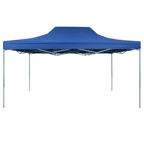 Partytent inklapbaar 3x4 m staal blauw 2