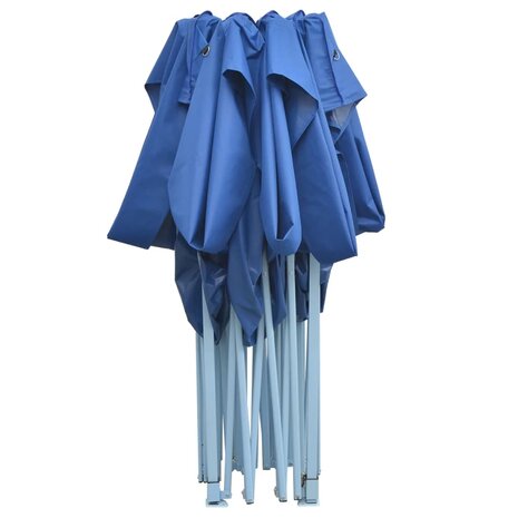 Partytent inklapbaar 3x4 m staal blauw 5