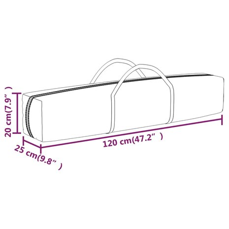 Partytent inklapbaar 2x2 m blauw 9
