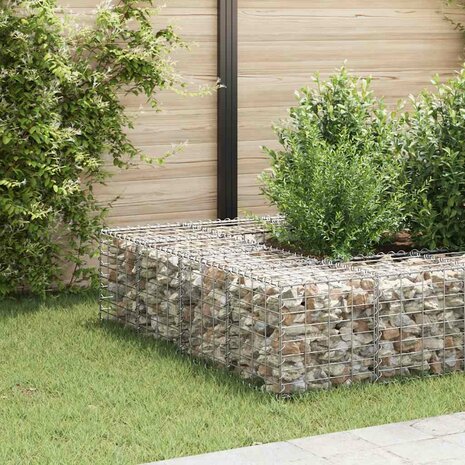 Gabion plantenbak verhoogd kubus 40x40x40 cm staaldraad 1