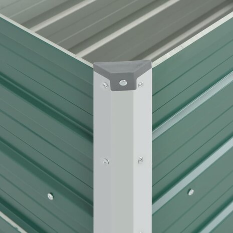 Plantenbak verhoogd 100x40x45 cm gegalvaniseerd staal groen 6