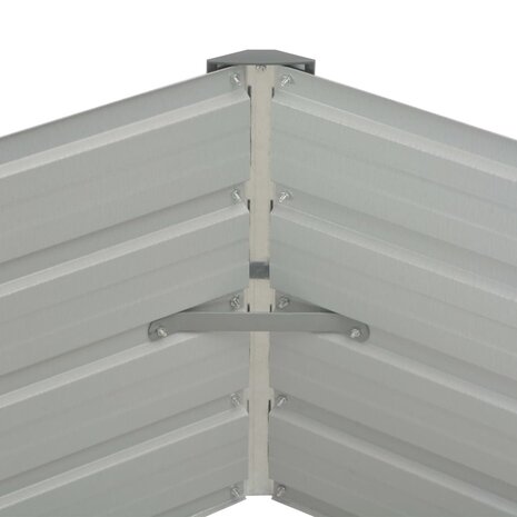 Plantenbak verhoogd 129x129x45cm gegalvaniseerd staal antraciet 5