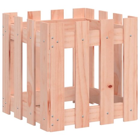 Plantenbak met hekontwerp 40x40x40 cm massief douglashout 4