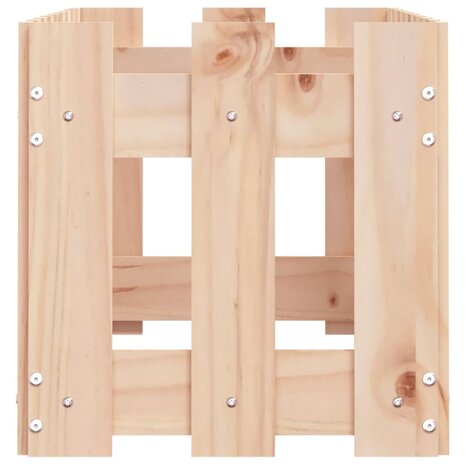 Plantenbak verhoogd met hekontwerp 100x30x30 cm grenenhout 6