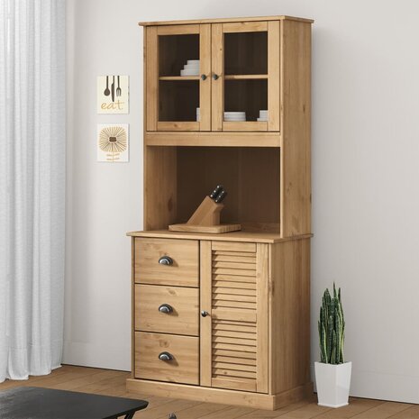 Opzetkast VIGO 78x30x100 cm massief grenenhout 1
