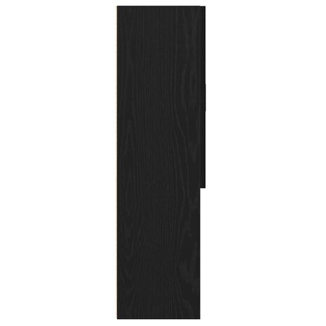 Wasmachinekast 70,5x25,5x90 cm zwart eikenkleurig 7