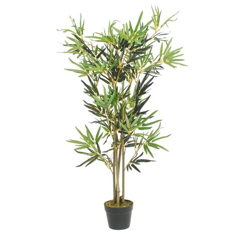 Kunstplant bamboe 552 bladeren 120 cm groen 1