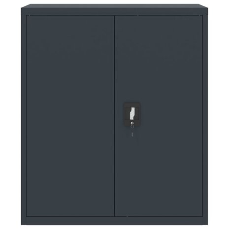 Archiefkast 90x40x105 cm staal antracietkleurig 3