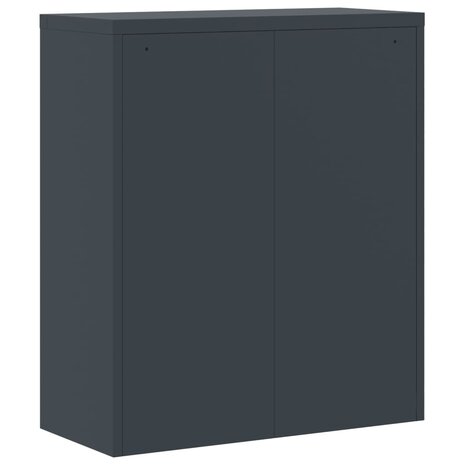 Archiefkast 90x40x105 cm staal antracietkleurig 6