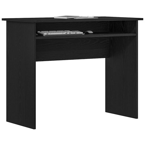 Bureau 90x50x74 cm bewerkt hout zwart eikenkleur 4