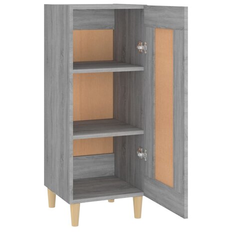 Dressoir 34,5x34x90 cm bewerkt hout grijs sonoma eikenkleurig 7