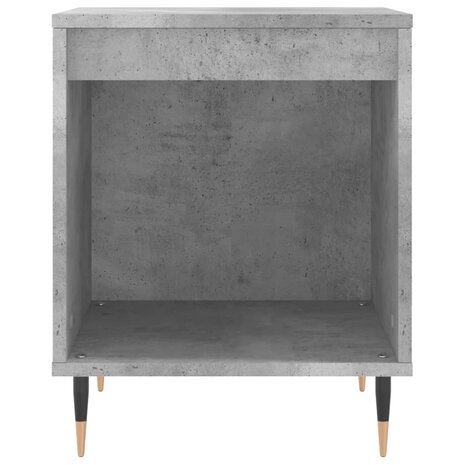 Nachtkastje 40x35x50 cm bewerkt hout betongrijs 4