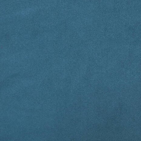 Bank met kussens 3-zits fluweel blauw 8