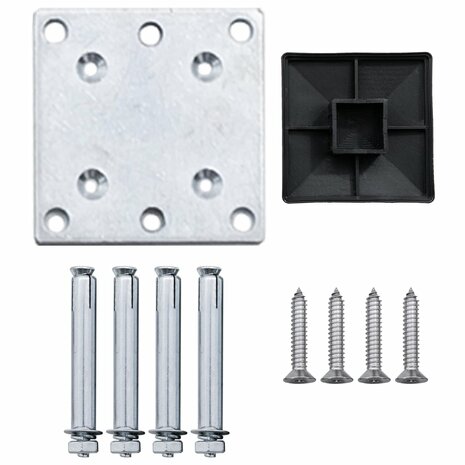 Schuttingpaneel 175x105 cm HKC zwart 7