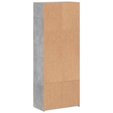 Archiefkast 60x32x153 cm bewerkt hout betongrijs 6
