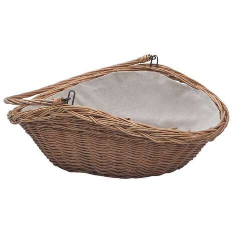 Houtmand met handvat 57x46,5x52 cm wilgenhout bruin 4
