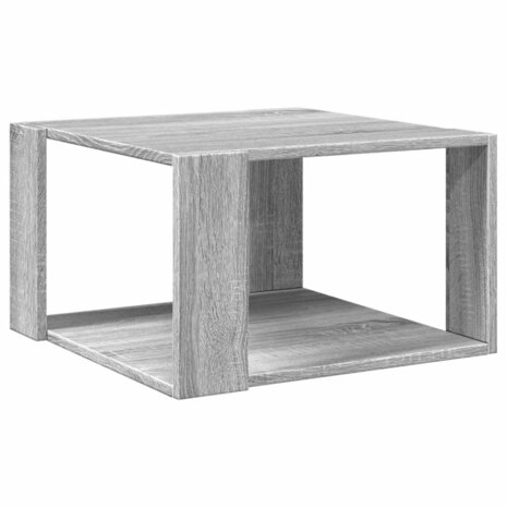 Salontafel 51,5x51,5x30 cm bewerkt hout grijs sonoma eikenkleur 6