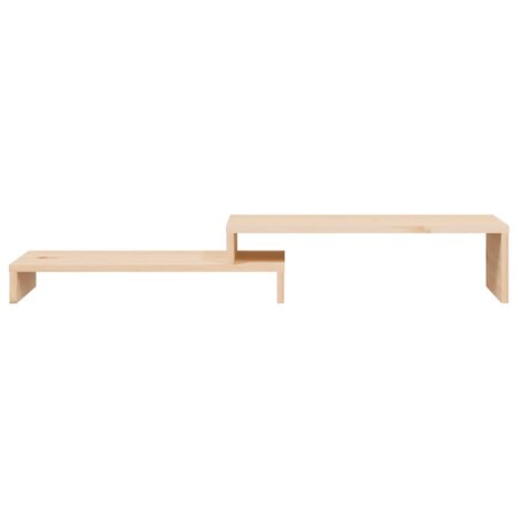 Monitorstandaard (52-101)x22x14 cm massief grenenhout 6