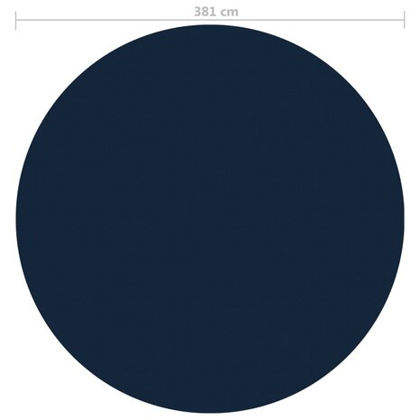 Zwembadfolie solar drijvend 381 cm PE zwart en blauw 5